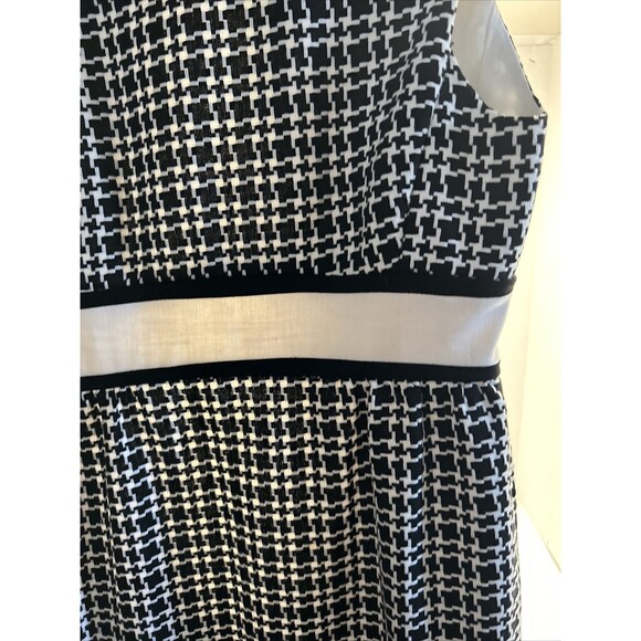 VTG Black White Mod Dress Classic 1970 Look by Pat Sandler for Raymonds S/M READ - Picture 2 of 9